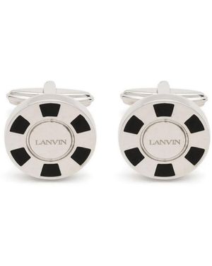 Lanvin Manschettenknöpfe Mit Logo-Gravur - Mettallic