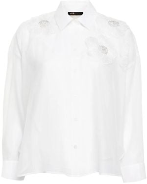 Maje Organza Shirt - White