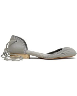 Lemaire Leather Ballet Flats - Natural