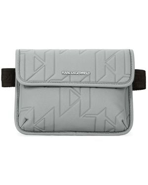 Karl Lagerfeld K Urban Gürteltasche Mit Monogramm - Grau
