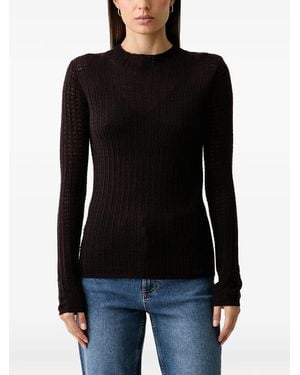 Joop! Pointelle-Knit Jumper - Black