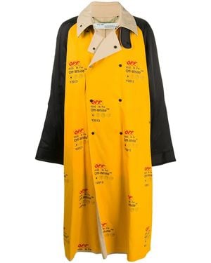 Off-White c/o Virgil Abloh イエロー インダストリアル Industrial トレンチ コート