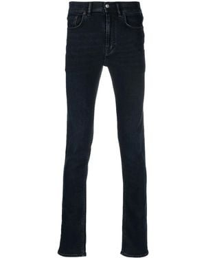 Acne Studios Vaqueros Slim De Talle Medio - Azul