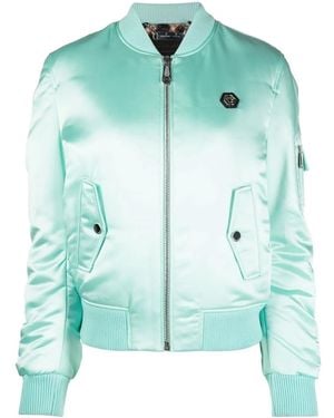 Philipp Plein Oversized Bomber Jacket - Green