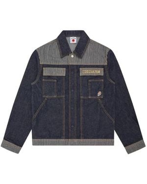ICECREAM Hickory Panel Chest Pocket Jacket - Blue