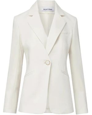 Veronica Beard Rossi Button Blazer - White