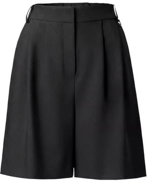 Viktoria & Woods Granger Pleated Tailored Shorts - Black