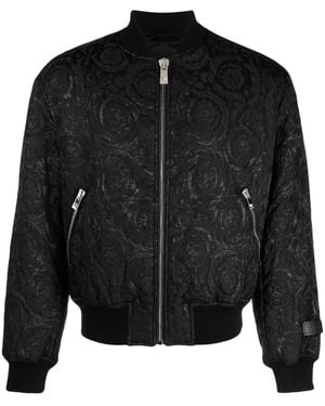 Versace Baroque Cloquet ボンバージャケット - ブラック