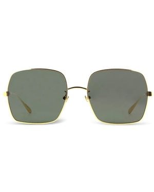 Gucci Sonnenbrille Mit Oversized-Gestell - Grün