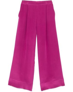 Carine Gilson Weite Pyjama-Hose Aus Satin - Pink