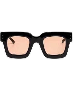 Kaleos Eyehunters Wren Square-Frame Sunglasses - Black