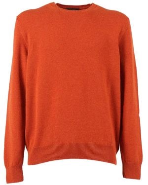 Zanone クルーネック セーター - オレンジ