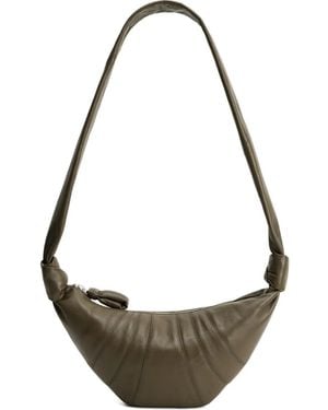 Lemaire Large Croissant Panelled Shoulder Bag - Metallic