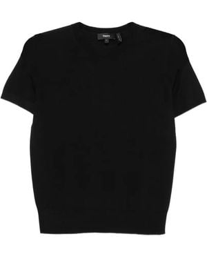 Theory Knitted T-Shirt - Black