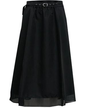 3.1 Phillip Lim Belted Midi Skirt - Black