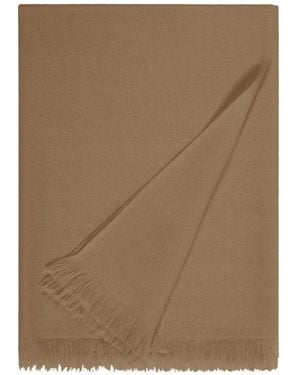 Bompard Voile Fringed Stole - Brown