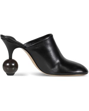 Jacquemus 90Mm Sphere-Heel Leather Mules - Black