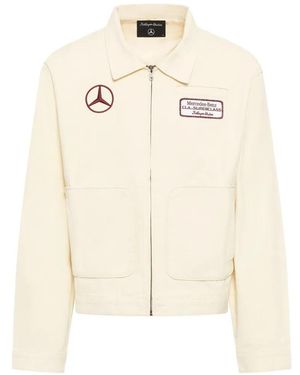 Kidsuper X Mercedes Benz Logo-Patch Lightweight Jacket - Natural