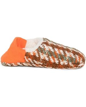 Merippa Tweed Slippers - Orange