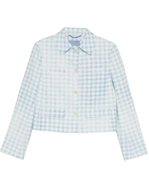 Ermanno Scervino Jacke mit eingefassten Taschen - Blau