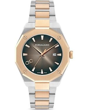 Ferragamo Versilia 40Mm Watch - Metallic