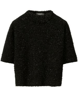 Fabiana Filippi Glitter T-Shirt - Black