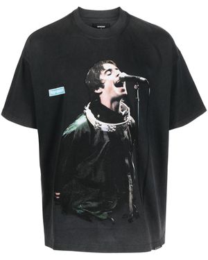 Represent X Liam Gallagher Tambourine Printed T-shirt - Black