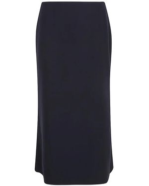 Victoria Beckham Fitted Midi Skirt - Blue