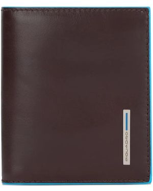 Piquadro Leather-Trimmed Cardholder - Brown