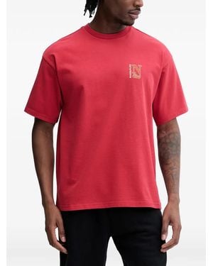 Napapijri Graphic-Print T-Shirt - Red