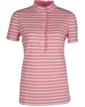 Tory Burch ストライプ Tシャツ - ピンク