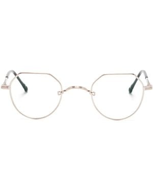 Matsuda Geometric-Frame Glasses - Natural