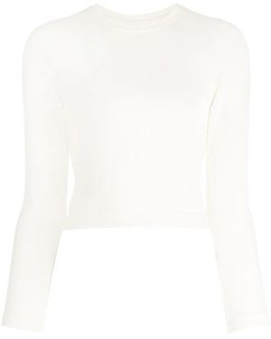 Prism Equilibrium Cropped Top - White