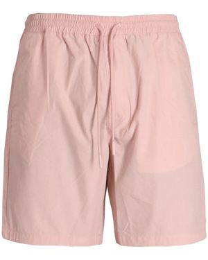 HUGO Dan Drawstring Cotton Shorts - Pink