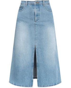 A.P.C. Georgia Midi Denim Skirt Clothing - Blue