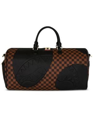 Sprayground Jetstream Embossed Check Holdall - Black