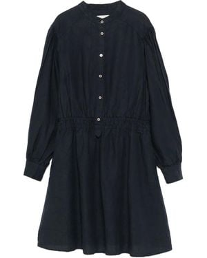 Marc O' Polo Button-Front Midi Dress - Blue