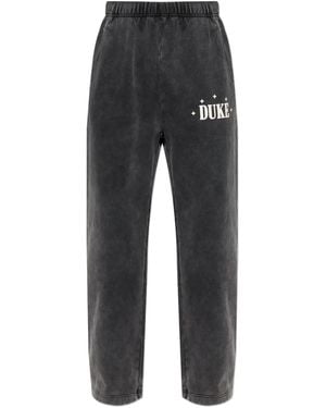 Duke & Dexter Logo-Detail Joggers - Grey