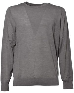 MC2 Saint Barth Regent Merino Wool Crewneck Jumper - Grey