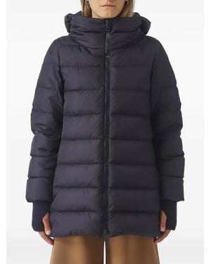 Herno Quilted Hooded Jacket - Blue