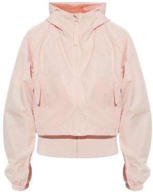 adidas By Stella McCartney X By Stella Mccartney Logo-Print Hooded Jacket - Pink