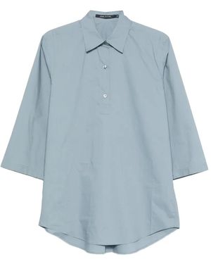 Sofie D'Hoore Three-Quarter-Sleeve Blouse - Blue