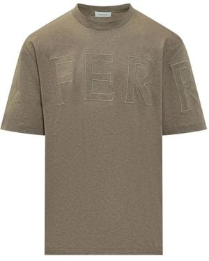 Ferragamo Crew Neck T-Shirt - Grey