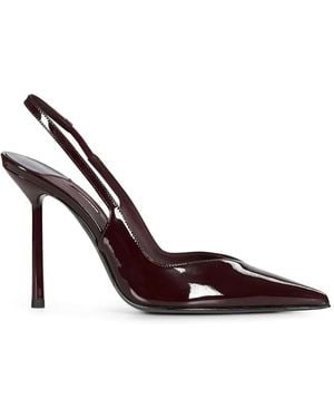 Le Silla Vivienne Patent-Finish Slingback Pumps - Red