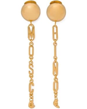 Moschino ロゴ ピアス - メタリック