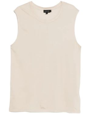 Lacoste Round-Neck Vest - Natural
