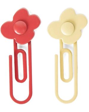 Lardini Flower-Shaped Lapel Pins (Set Of Four) - White