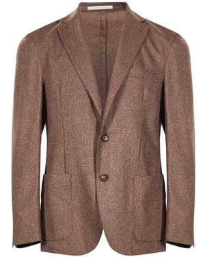Eleventy Drawstring-Waist Suit - Brown