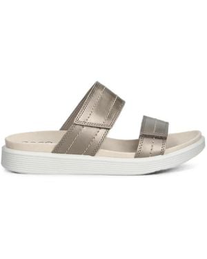 Ecco Touch-Strap Sandals - White