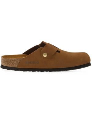 Birkenstock Boston Big-Buckle Mules - Brown